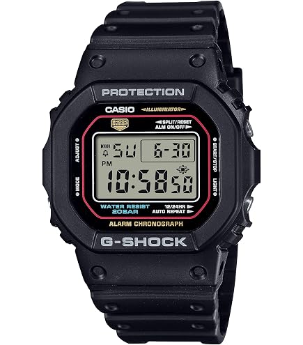 Amazon.com: Casio G-Shock Tough Solar Red Plastic Resin Case and